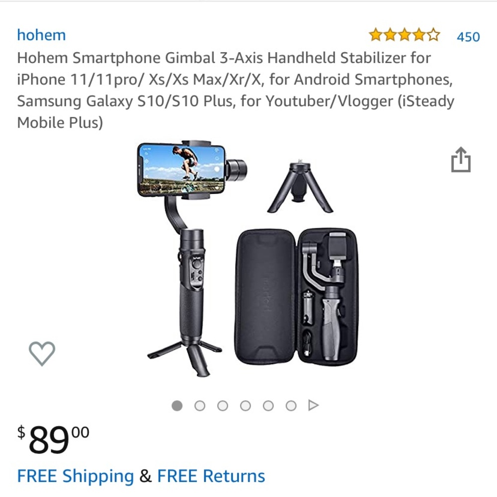 *NEW* Hohem Gimbal for all Iphones & Androids